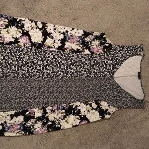 J Jill Wear Ever Collection Floral Dress